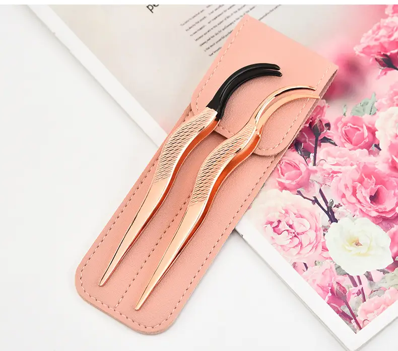 Gold False Eyelash Applicator Tweezers — feature 19