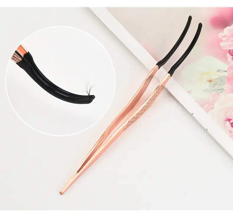 Gold False Eyelash Applicator Tweezers — feature 20