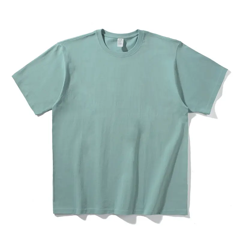 250g Unisex Brushed T-Shirt Round Neck Mint - Image 13