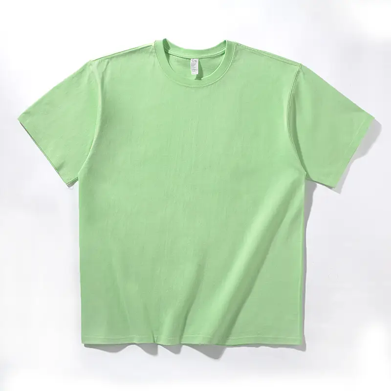 250g Unisex Brushed T-Shirt Round Neck Mint - Image 15