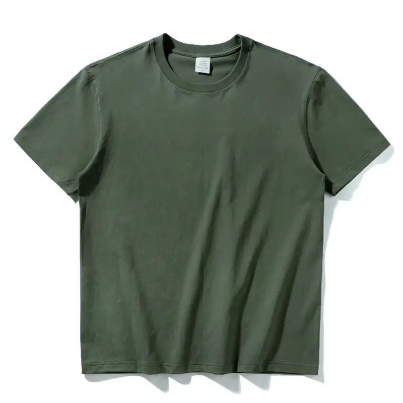 250g Unisex Brushed T-Shirt Round Neck Mint - Image 16