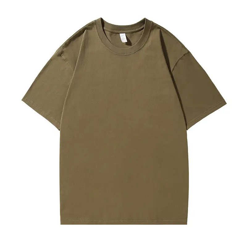 250g Unisex Brushed T-Shirt Round Neck Mint - Image 23
