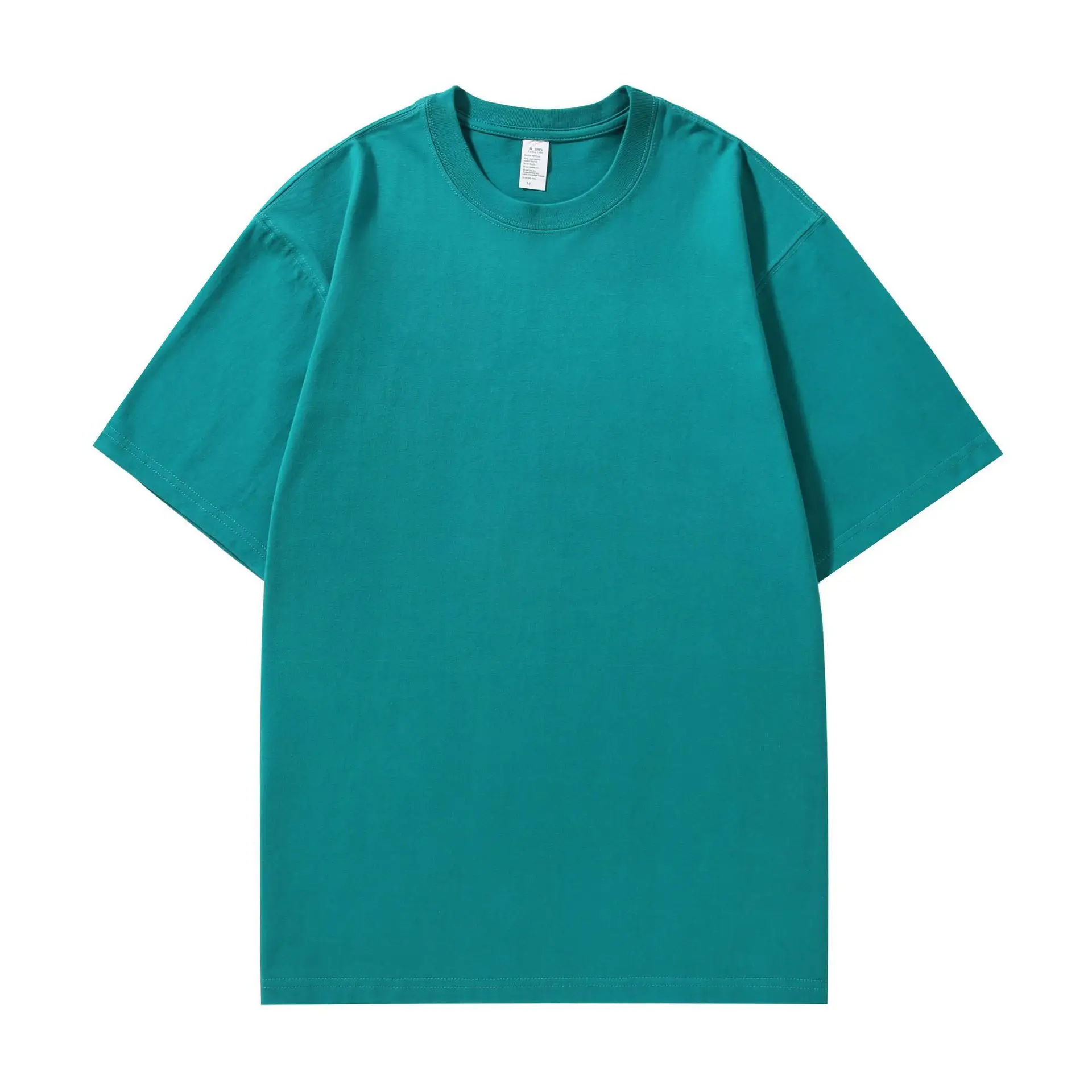 250g Unisex Brushed T-Shirt Round Neck Mint - Image 24