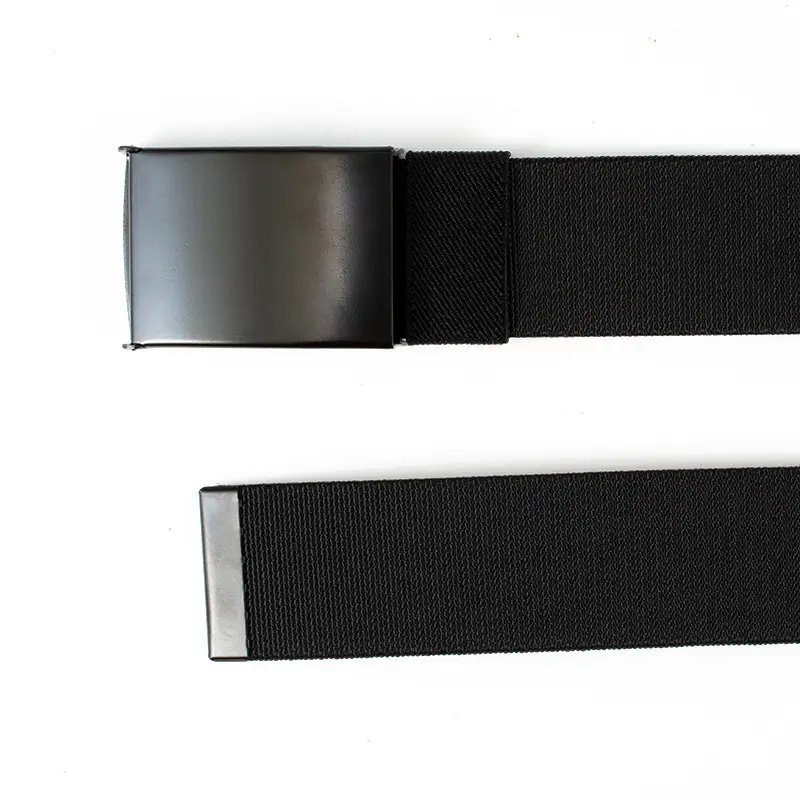 Men's Black Nylon Belt with Smooth Buckle - Image 8