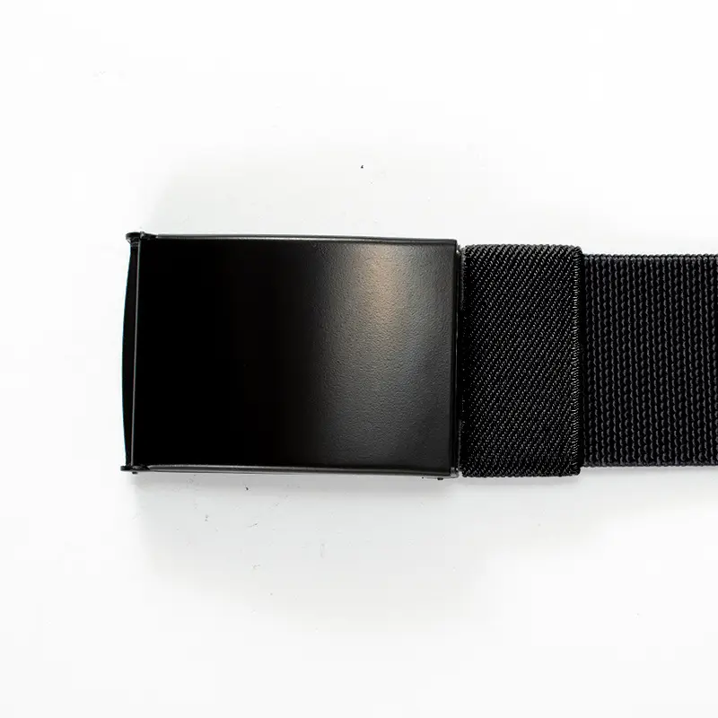Men's Black Nylon Belt with Smooth Buckle - Image 10