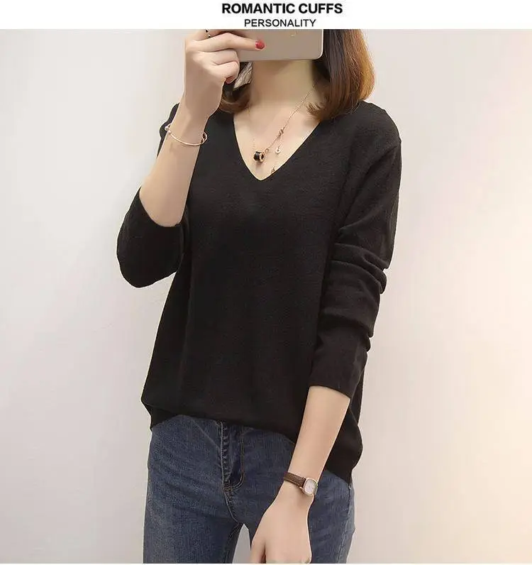 Plus Size Blue Knit Sweater for Women 2020 Winter — feature 14