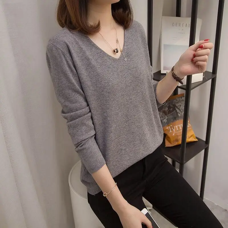 Plus Size Blue Knit Sweater for Women 2020 Winter — feature 18