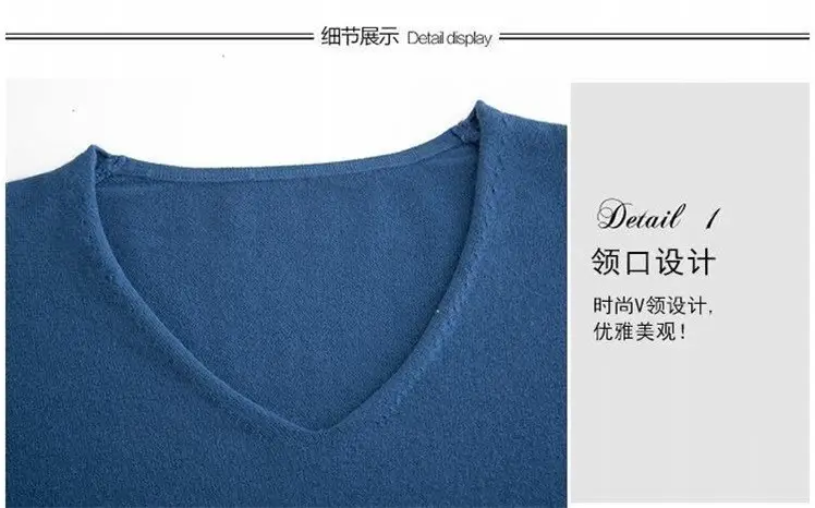 Plus Size Blue Knit Sweater for Women 2020 Winter — feature 4