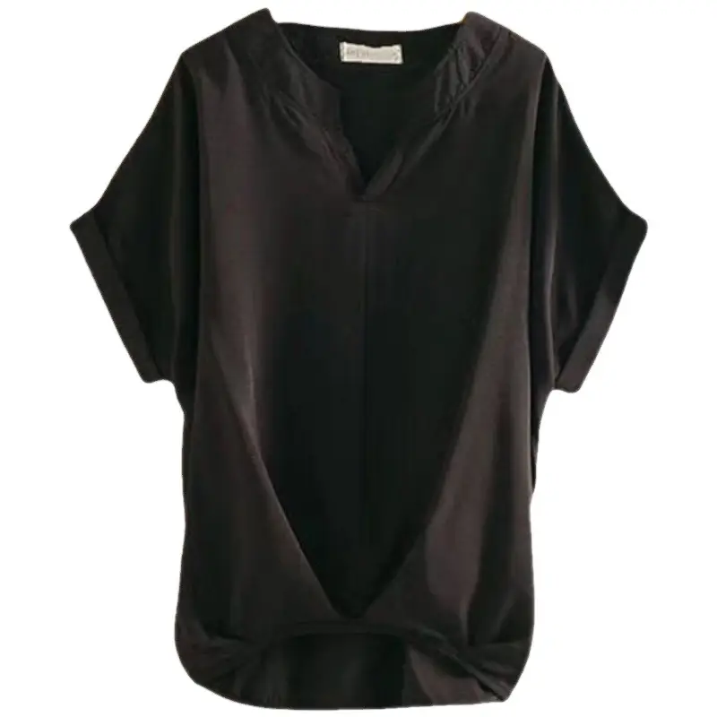2025 Summer V Neck Bat Sleeve Women Top Large - Image 13