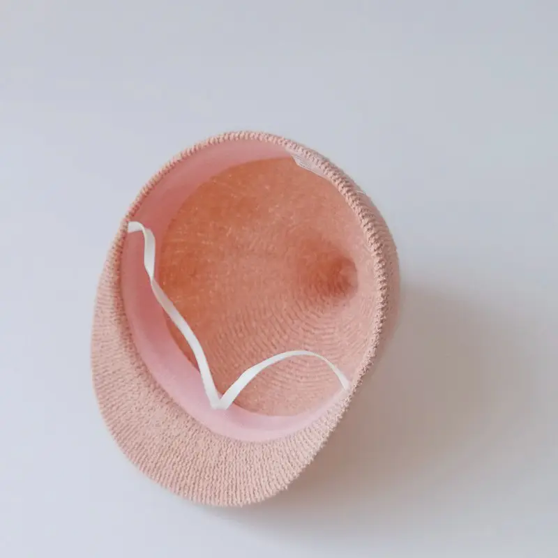 Yipang Baby Sun Hat Grey Knitted Spring Fall - Image 9