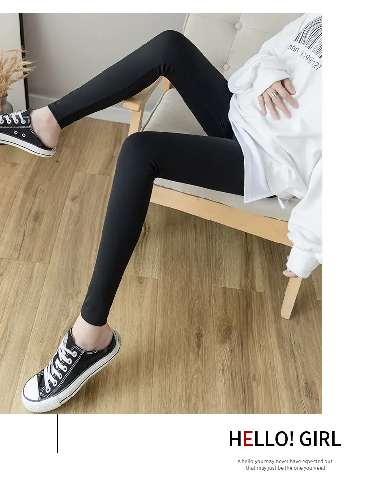 2023 Maternity Leggings Seamless Thin Yoga Nine Point — feature 20