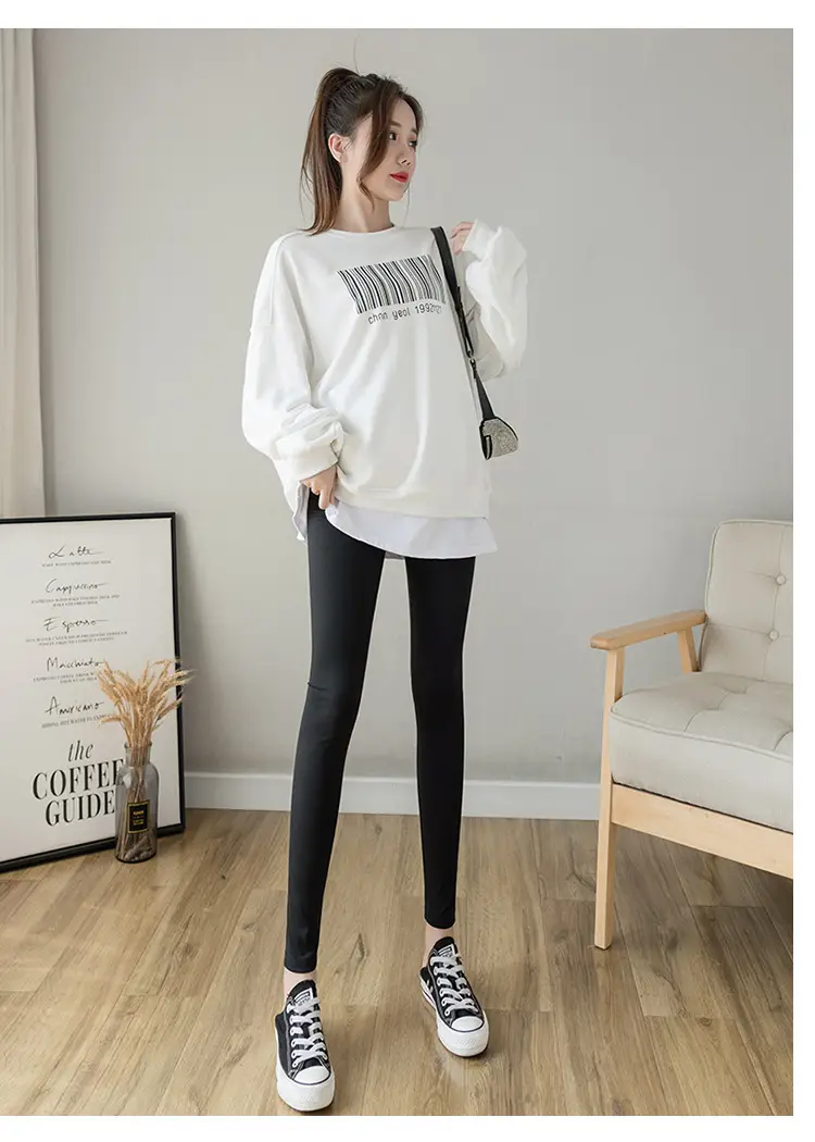 2023 Maternity Leggings Seamless Thin Yoga Nine Point — feature 21