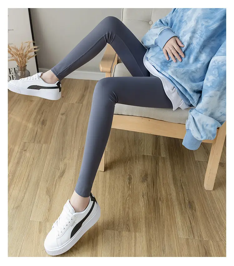 2023 Maternity Leggings Seamless Thin Yoga Nine Point — feature 22
