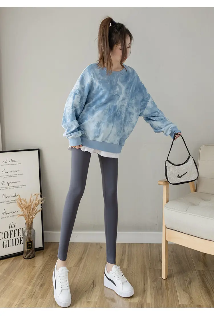 2023 Maternity Leggings Seamless Thin Yoga Nine Point — feature 23