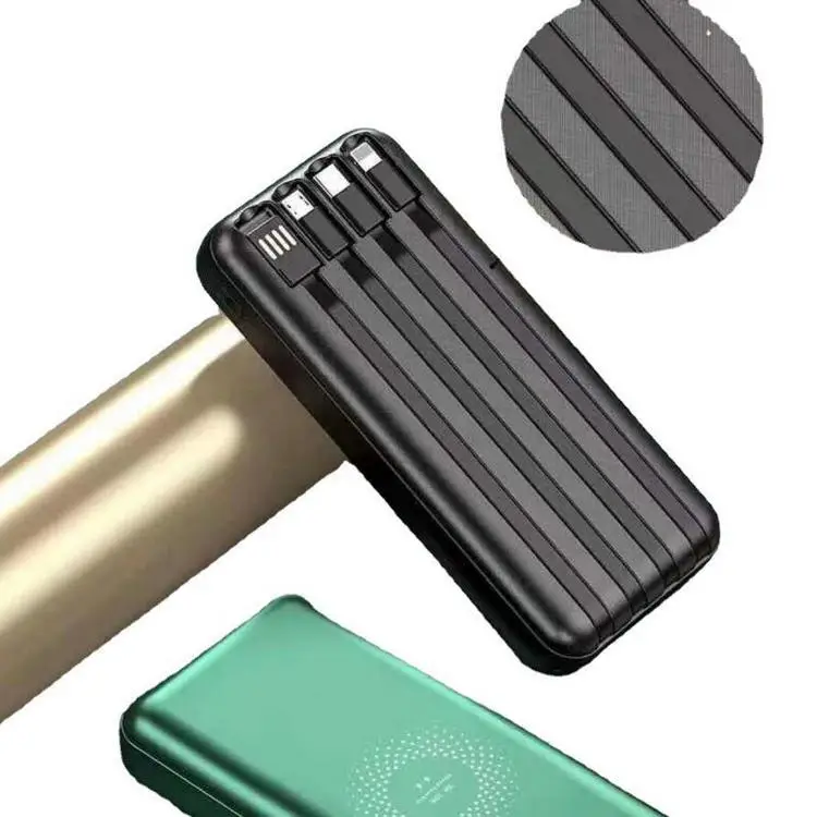 Green Wireless Power Bank with Digital Display - Image 4