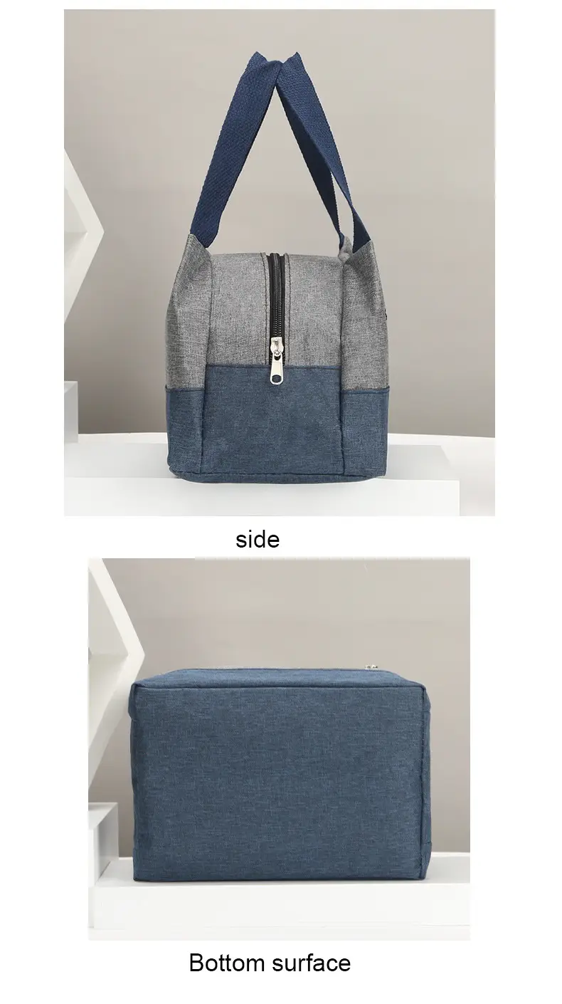 Women's Multi-Purpose Canvas Lunch Bag Pink Blue — feature 13