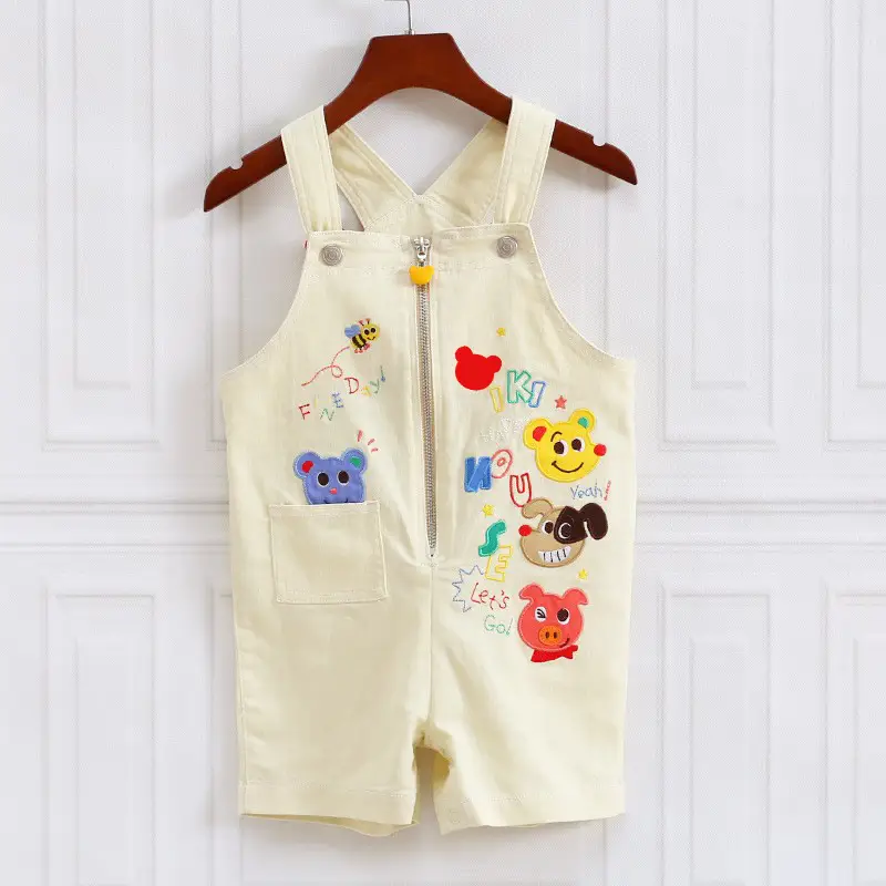 Japanese Style Cartoon Bear Overalls for Boys Girls - Image 6
