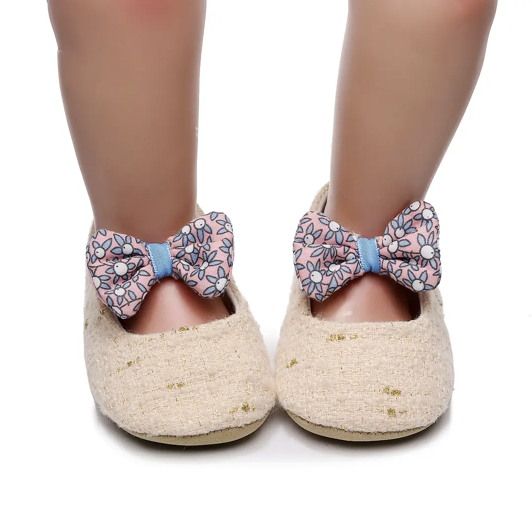 New Style Small Fragrant Bow Princess Children's Shoes Baby Toddler Shoes Soft Sole Princess Style - Image 5