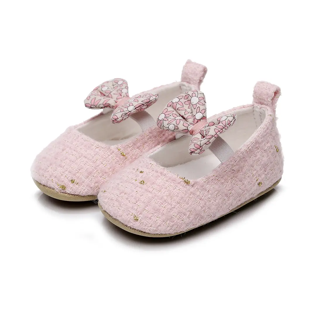 New Style Small Fragrant Bow Princess Children's Shoes Baby Toddler Shoes Soft Sole Princess Style - Image 2