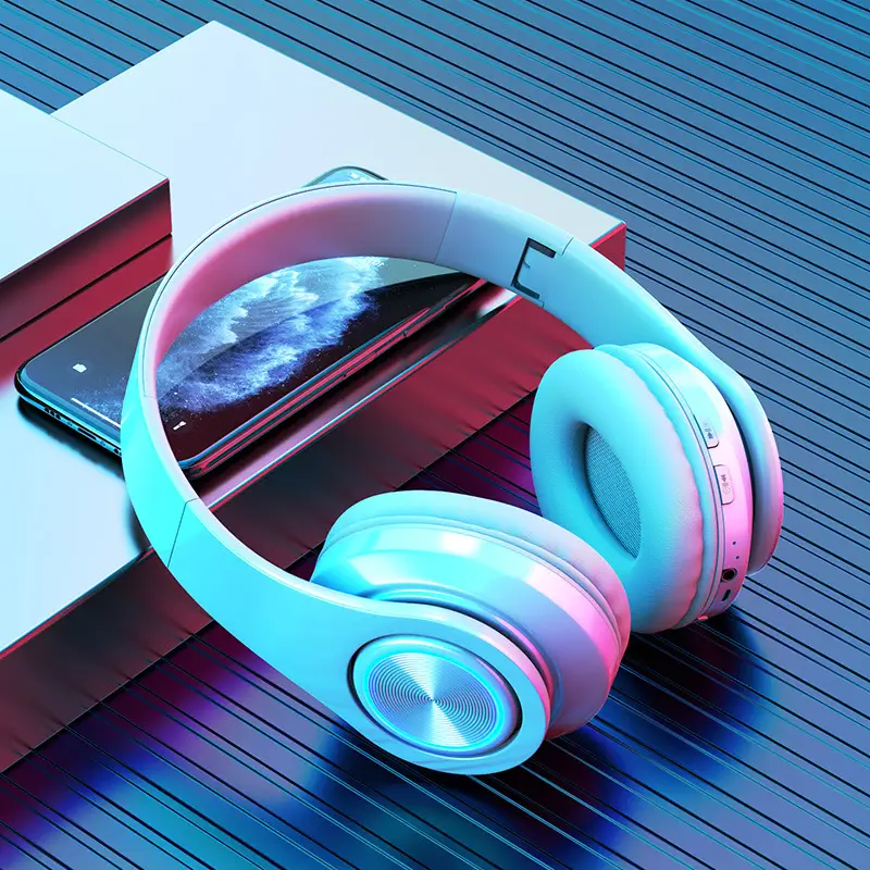 Wireless Bluetooth Headset with Colorful LED Lights - Image 3