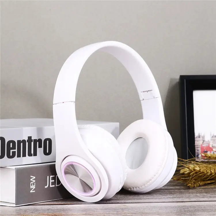 Wireless Bluetooth Headset with Colorful LED Lights
