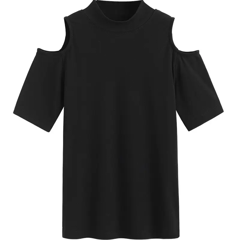 Orange 2-Pc Cold Shoulder T-Shirt for Women
