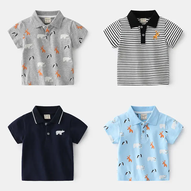 Cute Cartoon Polo Shirt for Boys 2026 Summer Cotton - Image 5