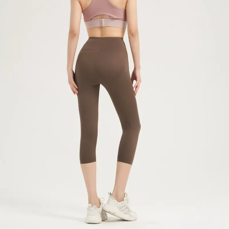 Women's Grey Shark High Waist Yoga Pants - Image 17