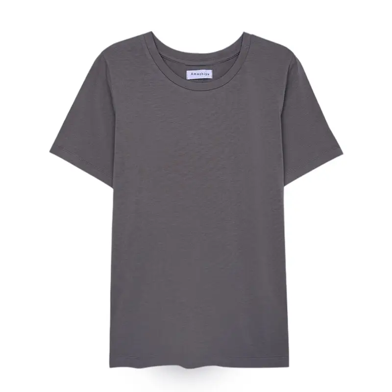 Women 180g Cotton Slim Fit T-Shirt Brown