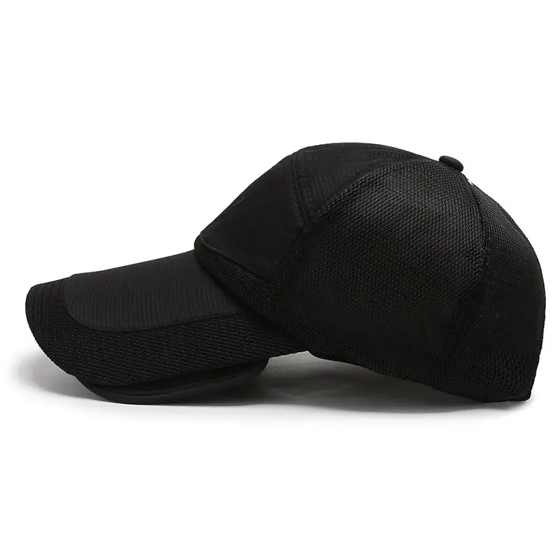 Black Korean Style Peaked Cap for Summer - Image 8