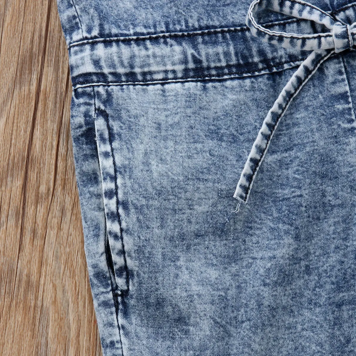 European American Girls Denim Shorts Set Medium Small - Image 5