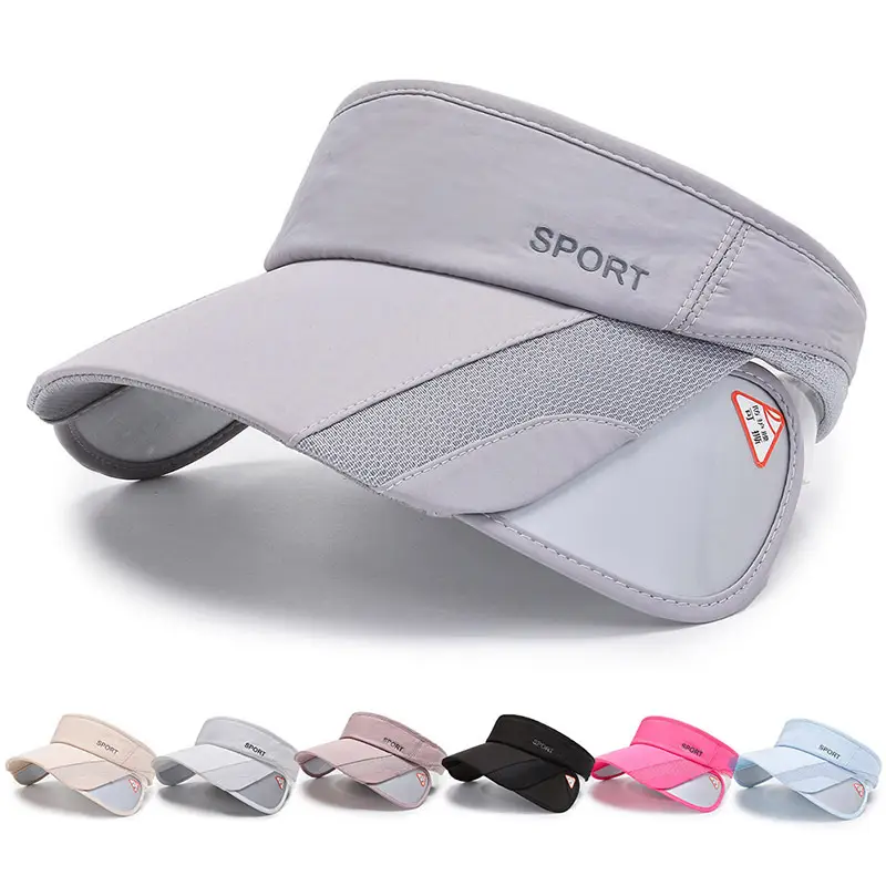 Men's Grey Beanie Cap Summer Hat with "SPORT" Brand