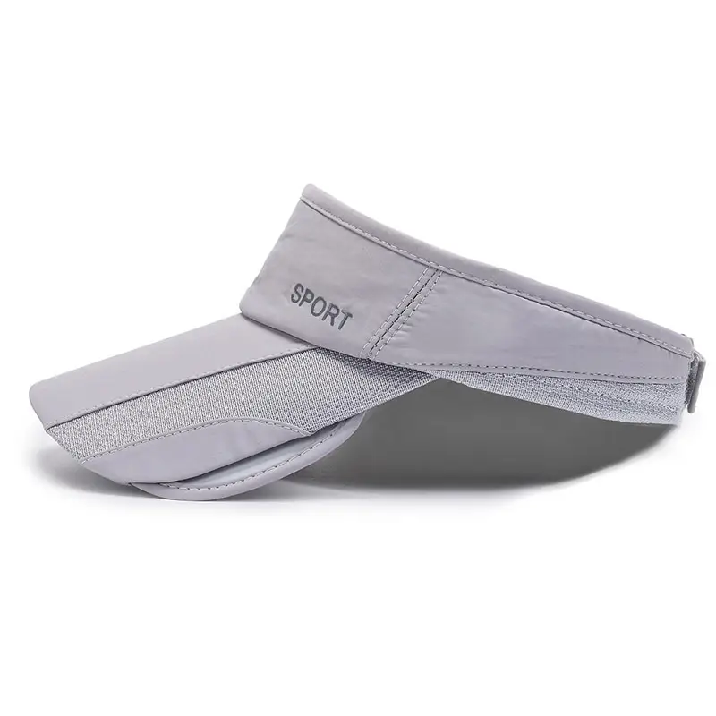 Men's Grey Beanie Cap Summer Hat with "SPORT" Brand