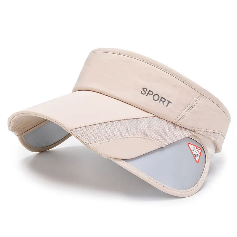 Men's Grey Beanie Cap Summer Hat with "SPORT" Brand