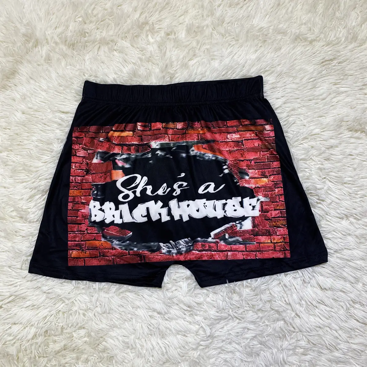 Pink Comics Print Women's Tight Shorts Yoga Pants - Image 10