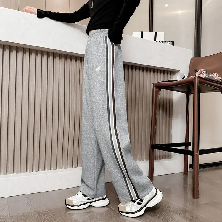 Girls Wide Leg Pants Grey Sweatpants Spring Autumn 2024 - Image 19