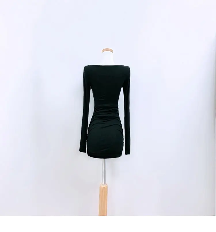 Black Korean Style Short Skirt Dress for Women — feature 13