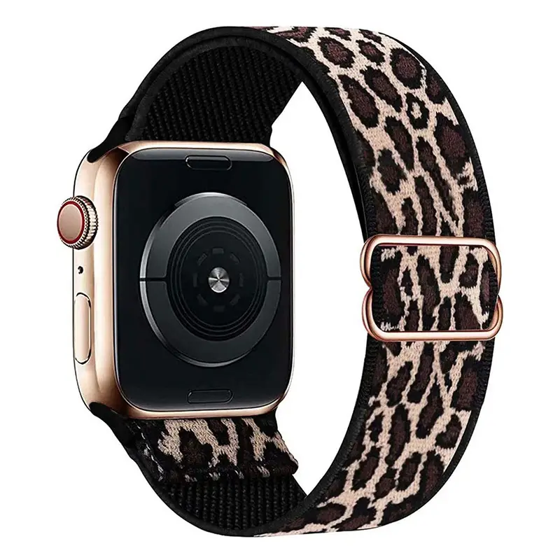 Suitable for Apple Watch Strap Iwatch11 Apple Watch Strap Elastic Figure-Eight Buckle Nylon Watch Strap