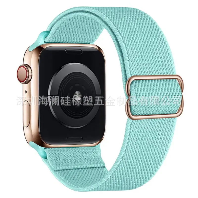 Suitable for Apple Watch Strap Iwatch11 Apple Watch Strap Elastic Figure-Eight Buckle Nylon Watch Strap