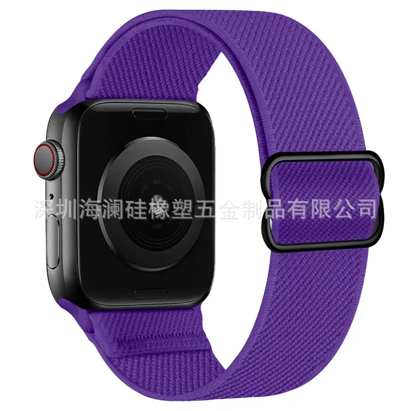 Suitable for Apple Watch Strap Iwatch11 Apple Watch Strap Elastic Figure-Eight Buckle Nylon Watch Strap