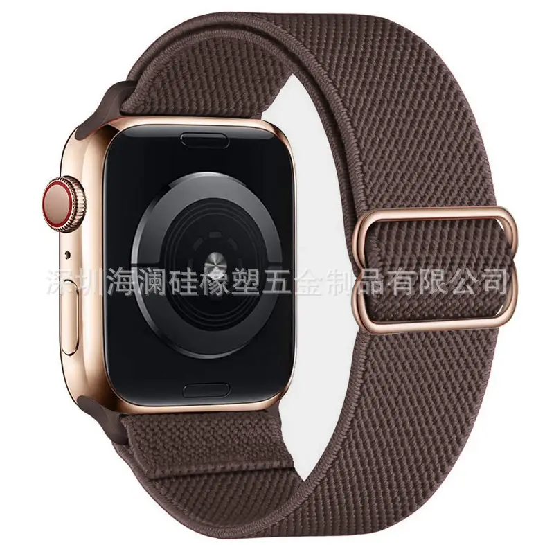 Suitable for Apple Watch Strap Iwatch11 Apple Watch Strap Elastic Figure-Eight Buckle Nylon Watch Strap