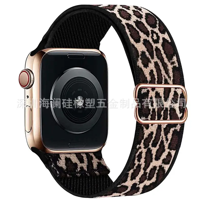 Suitable for Apple Watch Strap Iwatch11 Apple Watch Strap Elastic Figure-Eight Buckle Nylon Watch Strap