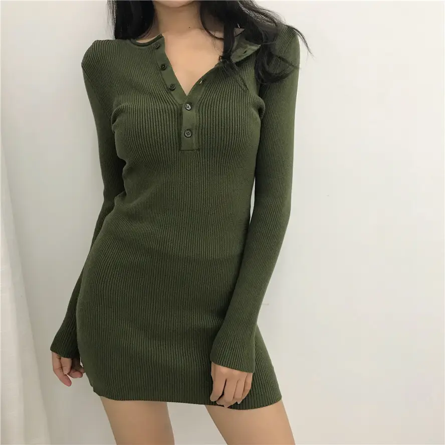 Black Long Sleeve Knitted Shirt with Graphic Print — feature 24