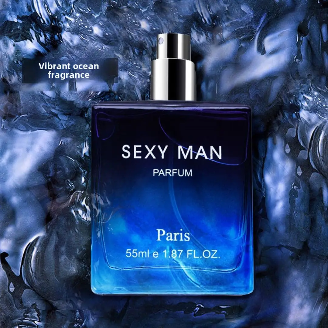 Men's Passionate Gentleman Azure Cologne Long-Lasting Fresh Charm Light Fragrance Cross-Border Live Broadcast Wholesale Dropshipping