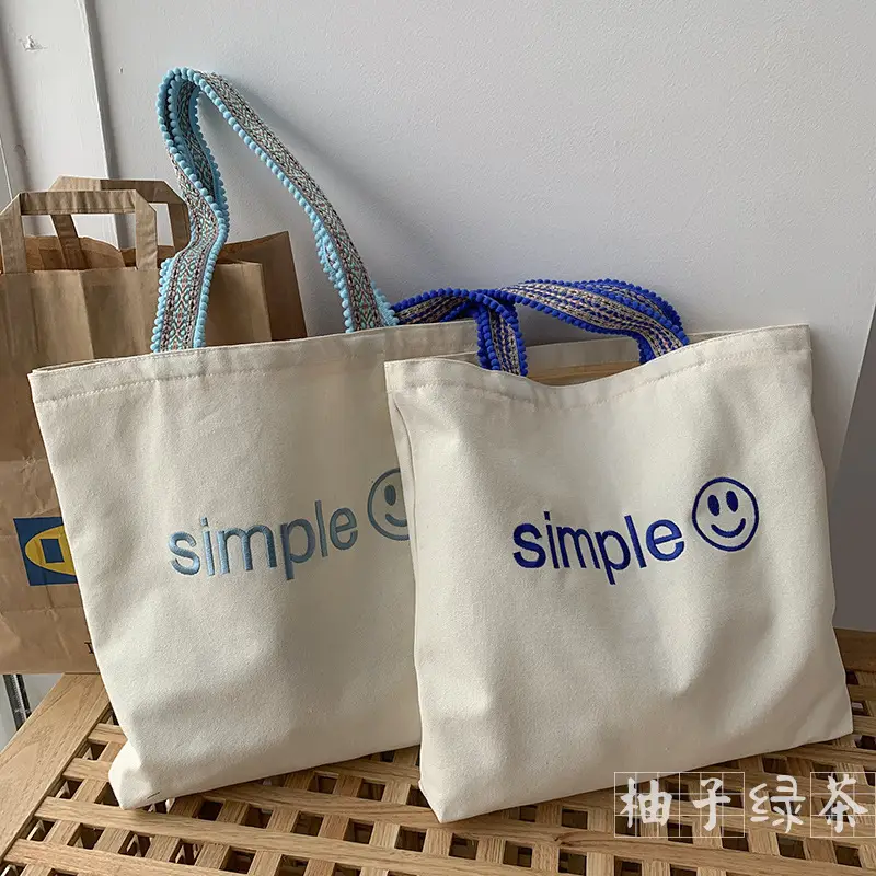 New Arrival Embroidered Canvas Bag Women's One-Shoulder Japanese Style — feature 10