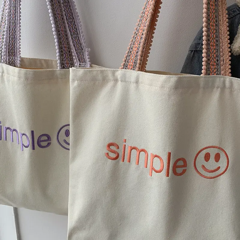 New Arrival Embroidered Canvas Bag Women's One-Shoulder Japanese Style — feature 11