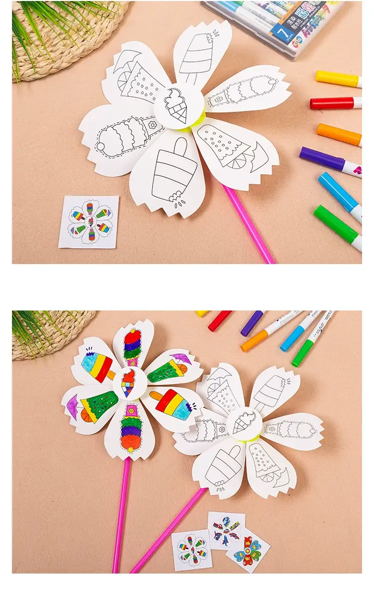 Kids Windmill Painting Toy for Kids Outdoor Art Craft — feature 10