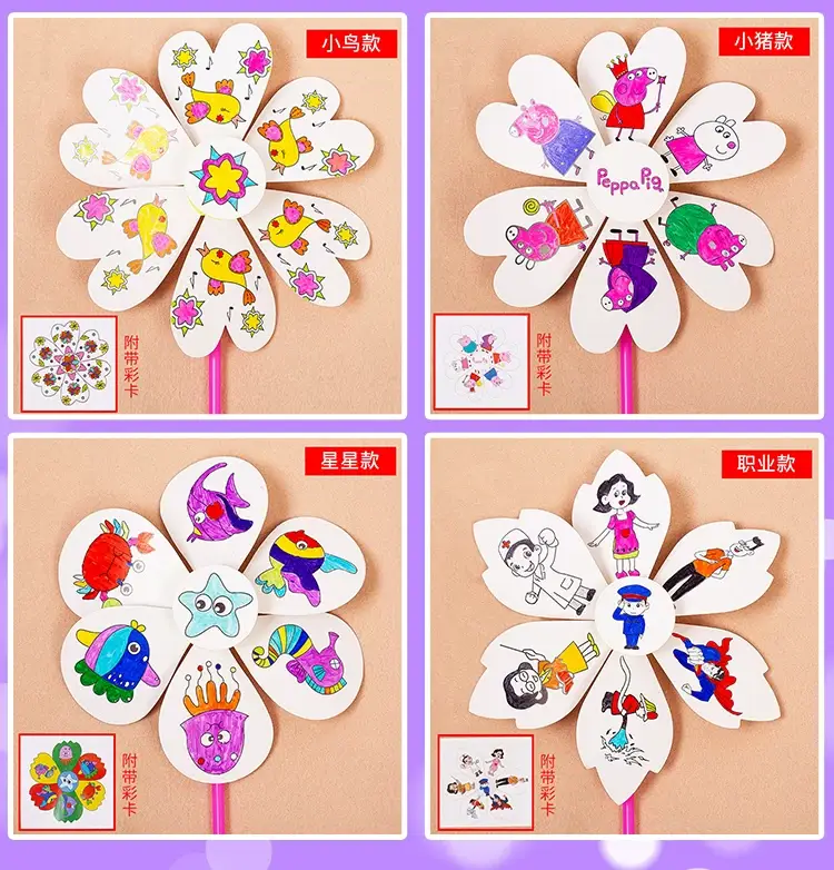 Kids Windmill Painting Toy for Kids Outdoor Art Craft — feature 6