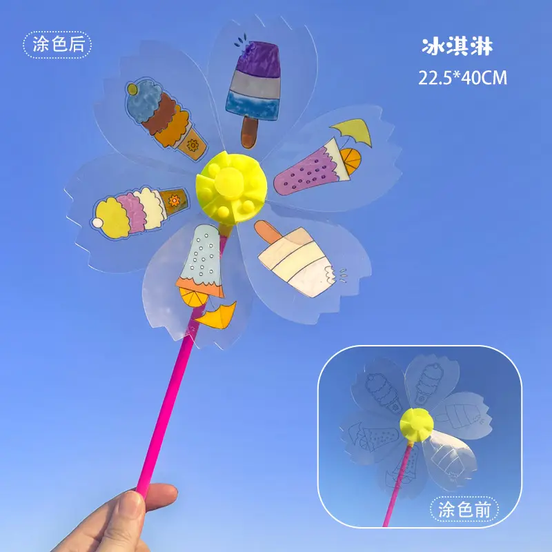 Kids Windmill Painting Toy for Kids Outdoor Art Craft - Image 15