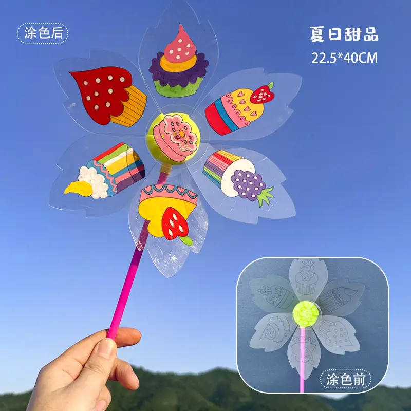 Kids Windmill Painting Toy for Kids Outdoor Art Craft - Image 16